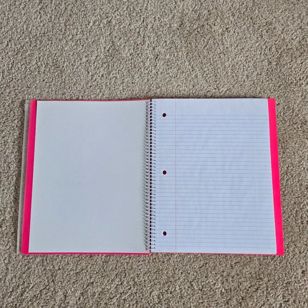 Bright pink Notebook/ folders bundle set